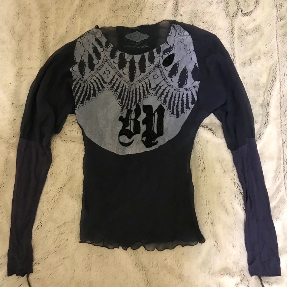 Buddhist Punk sheer Top